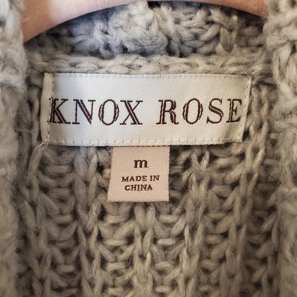 Fringe Knitted Sweater Vest Alpaca Wool Blend - Size M - Picture 4 of 7